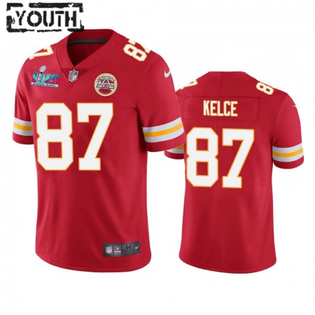 Tröjor Kansas City Chiefs Travis Kelce 87 Röd Super Bowl LVII Vapor Limited - Barn Tröjor Kansas City Chiefs Travis Kelce 87 Röd Super Bowl LVII Vapor Limited - Barn